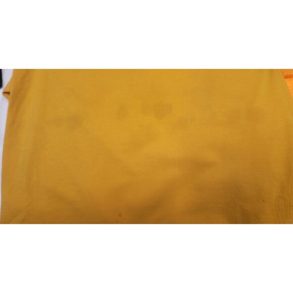 Victoria's Secret Pink Yellow Long Sleeve Shirt With Black Stripe Accents Size L - Picture 11 of 13